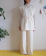 ridge Jacquard　切り替えパンツ