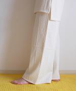 ridge Jacquard　切り替えパンツ