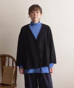 flow cotton silk　バックデザインタートルネック