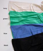 flow cotton silk　バックデザインタートルネック