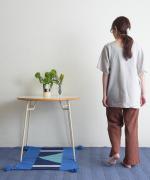 リネンコットン　ステッチポケットプルオーバー