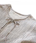 Wrinkled cotton linen　リボンカーディガン