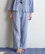 Wrinkled cotton rinen　イージーパンツ