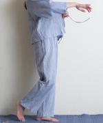 Wrinkled cotton rinen　イージーパンツ