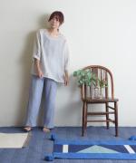 Wrinkled cotton rinen　イージーパンツ