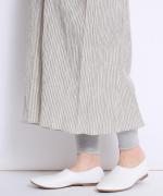 Wrinkled cotton rinen　リボンワンピース