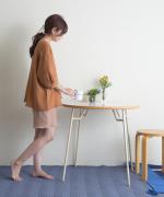 twist cotton rib strech　イージーショートパンツ