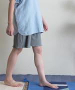 twist cotton rib strech　イージーショートパンツ
