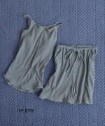 twist cotton rib strech　イージーショートパンツ