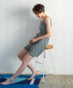 twist cotton rib strech　イージーショートパンツ