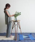twist cotton rib strech　イージーパンツ