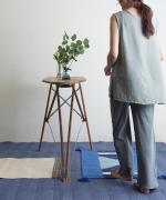 twist cotton rib strech　イージーパンツ