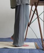 twist cotton rib strech　イージーパンツ