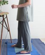 twist cotton rib strech　イージーパンツ