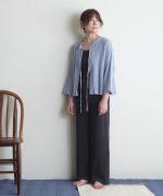 twist cotton rib strech　イージーパンツ