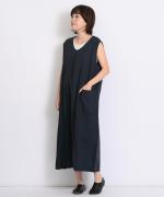 リネンコットン　サイドポケット2WAYワンピース