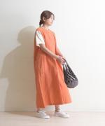 リネンコットン　サイドポケット2WAYワンピース