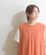 リネンコットン　サイドポケット2WAYワンピース