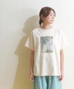 【ラストワン！】organic cotton print プリントTシャツ(ペイント)