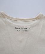 【ラストワン！】organic cotton print バックプリントタンクトップ