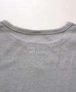 【ラストワン！】organic cotton print バックプリントタンクトップ