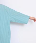 organic cotton sripe 2WAYワンピース