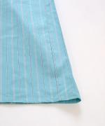 organic cotton sripe 2WAYワンピース