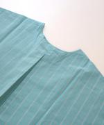 organic cotton sripe 2WAYワンピース