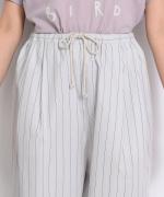 【ラストワン！】organic cotton sripe タックイージーパンツ