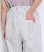 【ラストワン！】organic cotton sripe タックイージーパンツ