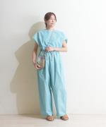 【ラストワン！】organic cotton sripe タックイージーパンツ