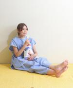 【ラストワン！】organic cotton sripe タックイージーパンツ