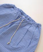 【ラストワン！】organic cotton sripe タックイージーパンツ