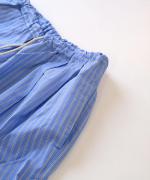 【ラストワン！】organic cotton sripe タックイージーパンツ