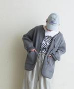 sleepy quilting　ノーカラーブルゾン