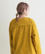 brushed easy corduroy　セーラーカラープルオーバー