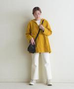 brushed easy corduroy　セーラーカラープルオーバー