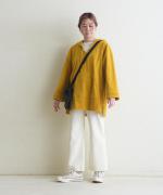 brushed easy corduroy　セーラーカラープルオーバー