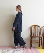 brushed easy corduroy　セーラーカラープルオーバー