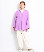 brushed easy corduroy　セーラーカラープルオーバー