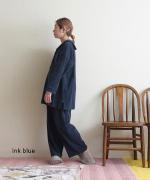 brushed easy corduroy　セーラーカラープルオーバー
