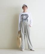 brushed easy corduroy　タックイージーパンツ