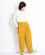 brushed easy corduroy　タックイージーパンツ