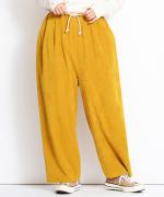 brushed easy corduroy　タックイージーパンツ