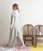 brushed easy corduroy　ワイドオールインワン