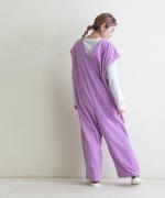 brushed easy corduroy　ワイドオールインワン