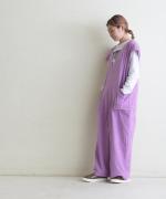 brushed easy corduroy　ワイドオールインワン