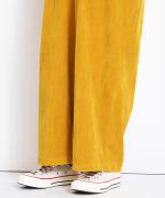 brushed easy corduroy　ワイドオールインワン
