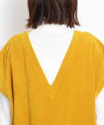 brushed easy corduroy　ワイドオールインワン