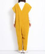brushed easy corduroy　ワイドオールインワン